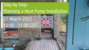 Setp by step planninng of a heat pump installation. webinar of the Ecoforest Academy on the 22 March 2022.