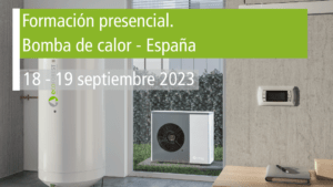 Formación presencial. bomba de calor España- 18 y 19 septiembre 2023. Ecoforest Academy.