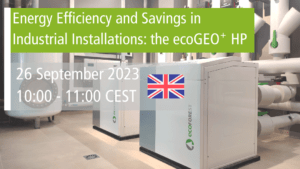 Energy efficiency and savings in industrial installations. Ecoforest Academy. 26 September 2023.