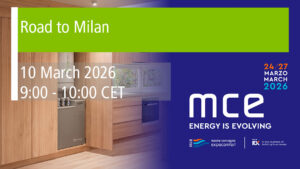 Ecoforest Academy webinar on the participation of Ecoforest in the forthcoming edition of the trade fair Mostra Convegno Expocomfort in Milan (24- 27 March) at stand 3 N11.