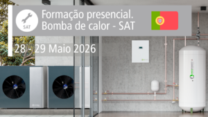 FORMAÇÃO presencial sobre bomba de calor SAT da Ecoforest em Portugal, 28-29 de maio de 2026.