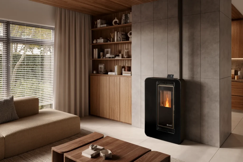 Estufas de pellets pequeñas: cómo elegir un modelo compacto para pisos, pasillos y espacios reducidos (2026) Stove Pellets Air Monaco