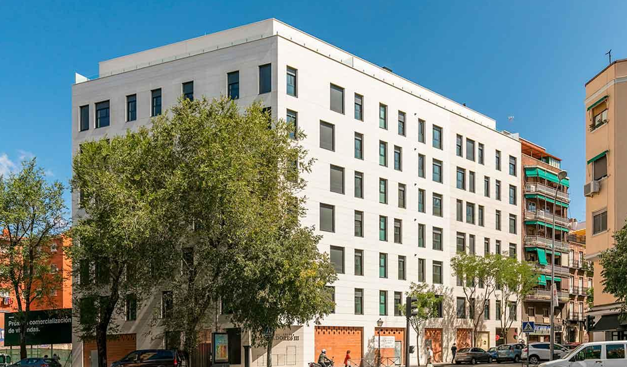 Edificio del proyecto embajadores con geotermia