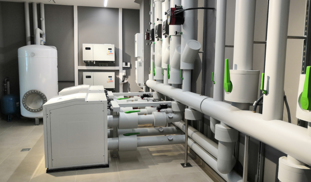 Ecoforest Headquarters - freatic installation heat pumps