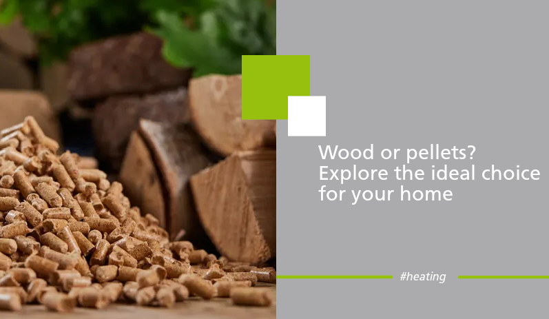 Wood or pellets? Explore the ideal choice for your home aerotermia, calefacción, climatización