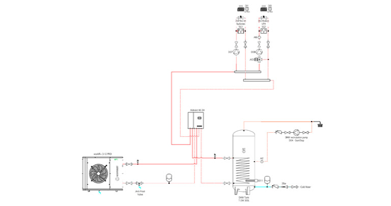 Detached house by Efficient Renewables – Air-source heat pump with PV hybridisation Detached house by Efficient Renewables – Air-source heat pump with PV hybridisation aerotermia, bombas de calor, instalacion